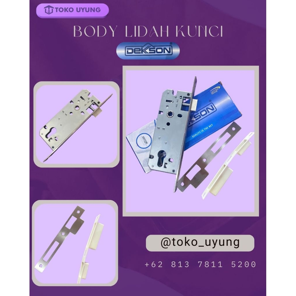 Dalaman Kunci Pintu Dekson MTS dks 8485 IL Sus 304 Body Only