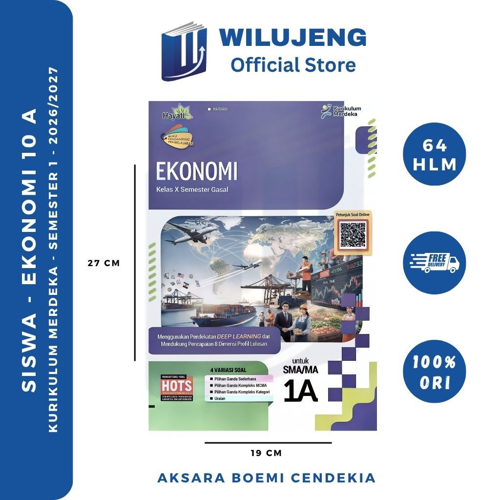 LKS Hayati Ekonomi Kelas 10 11 12 Semester Ganjil & Genap SMA MA Grahadi Kurikulum Merdeka