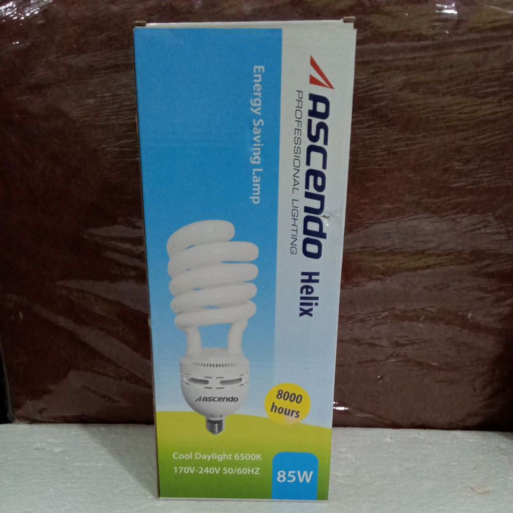 Lampu Spiral Ascendo helix 45 Watt ( Cahay Putih )