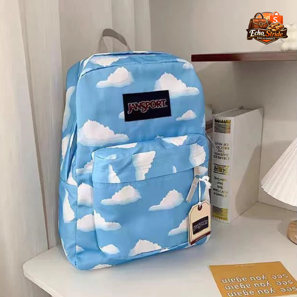 Tas Jansport Premium Original - Tas Sekolah Ransel Pria Wanita Remaja Kekinian Tas Trendy - Motif Aw