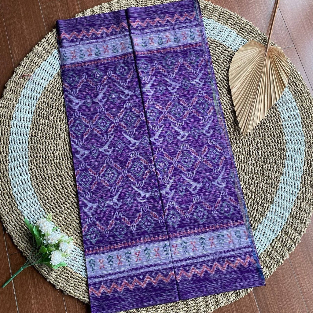 KAIN TENUN ENDEK MOTIF PALEMBANG DOUBLE IKAT