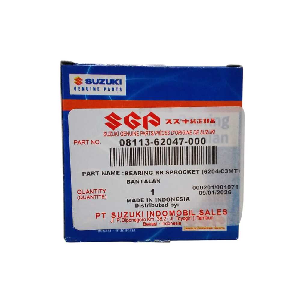 Bearing 6204 08113-62047-000 | Bearing Rear Sprocket Suzuki