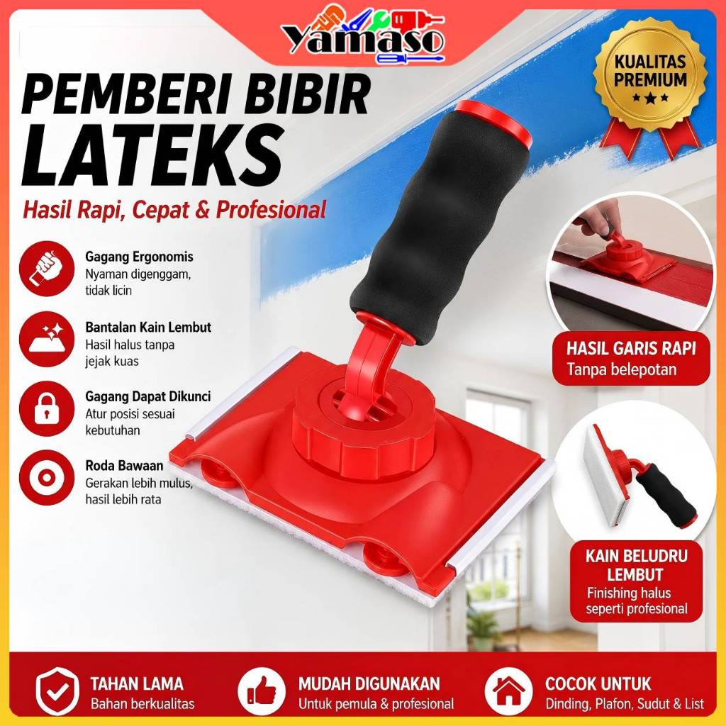 Edger Paint Brush Kuas Edger Cat Latex Sudut Brush Tepi Dinding Edger Latex Paint Trimmer Edger COD