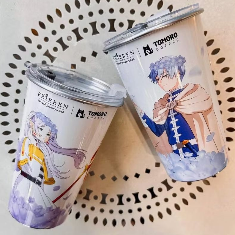 Frieren X Tomoro Coffee - Tumbler Color Changing Himmel dan Frieren