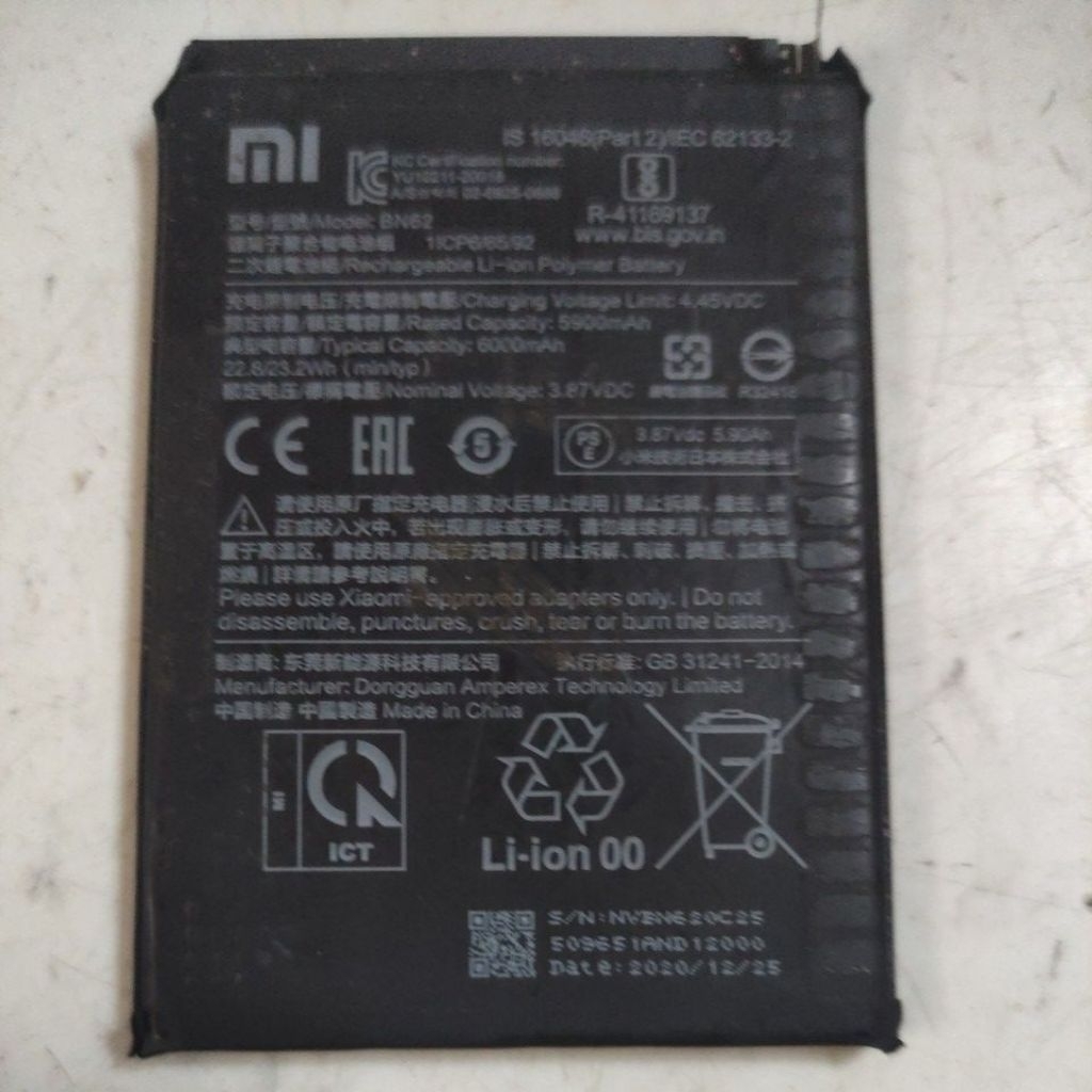 redmi 9t batre ori