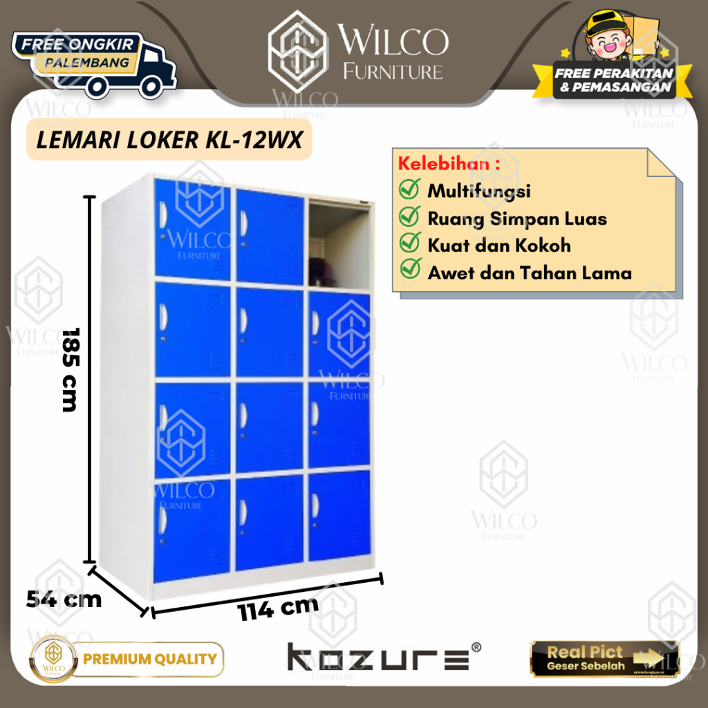 Loker Besi KL-12WX by Kozure | Lemari Locker Besi | Lemari Besi Serbaguna