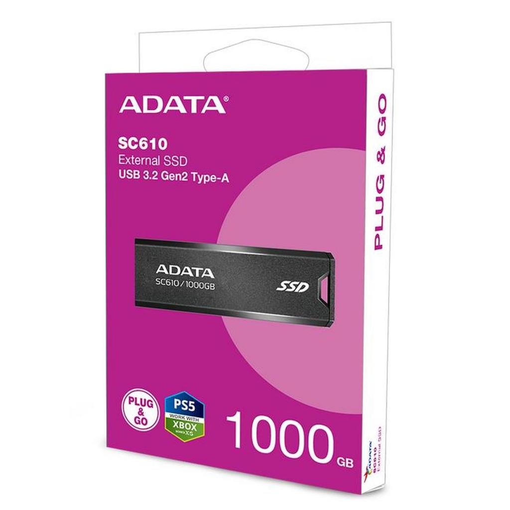 ADATA SC610 SSD Eksternal USB3.2 Gen2 - 1TB