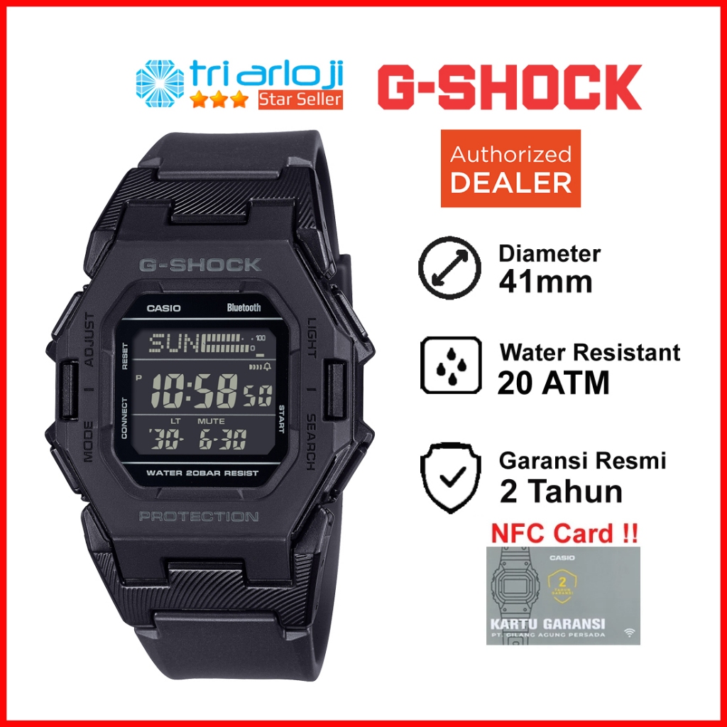 Casio G-SHOCK GD-B500-1DR Jam Tangan Pria Digital Bluetooth GSHOCK GD-B500-1 GDB500 GD B500 1DR