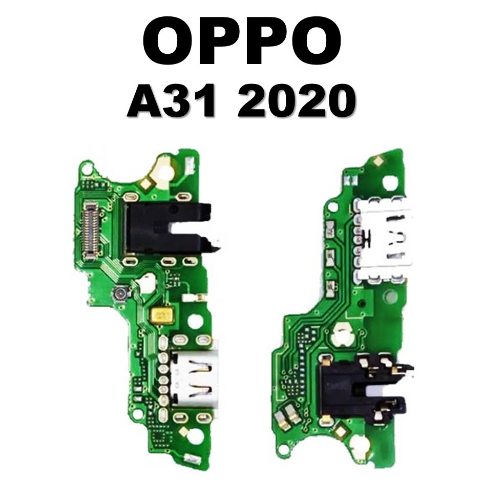 PCB PAPAN CONEKTOR CAS OPPO A31 2020 + CON H / F + MIC ORIGINAL COPOTAN