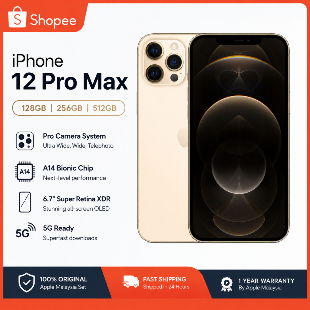 iPhone 12 Pro Max 128GB 256GB iBox Secondhand Normal Full set Original 100% ex internasional Apple