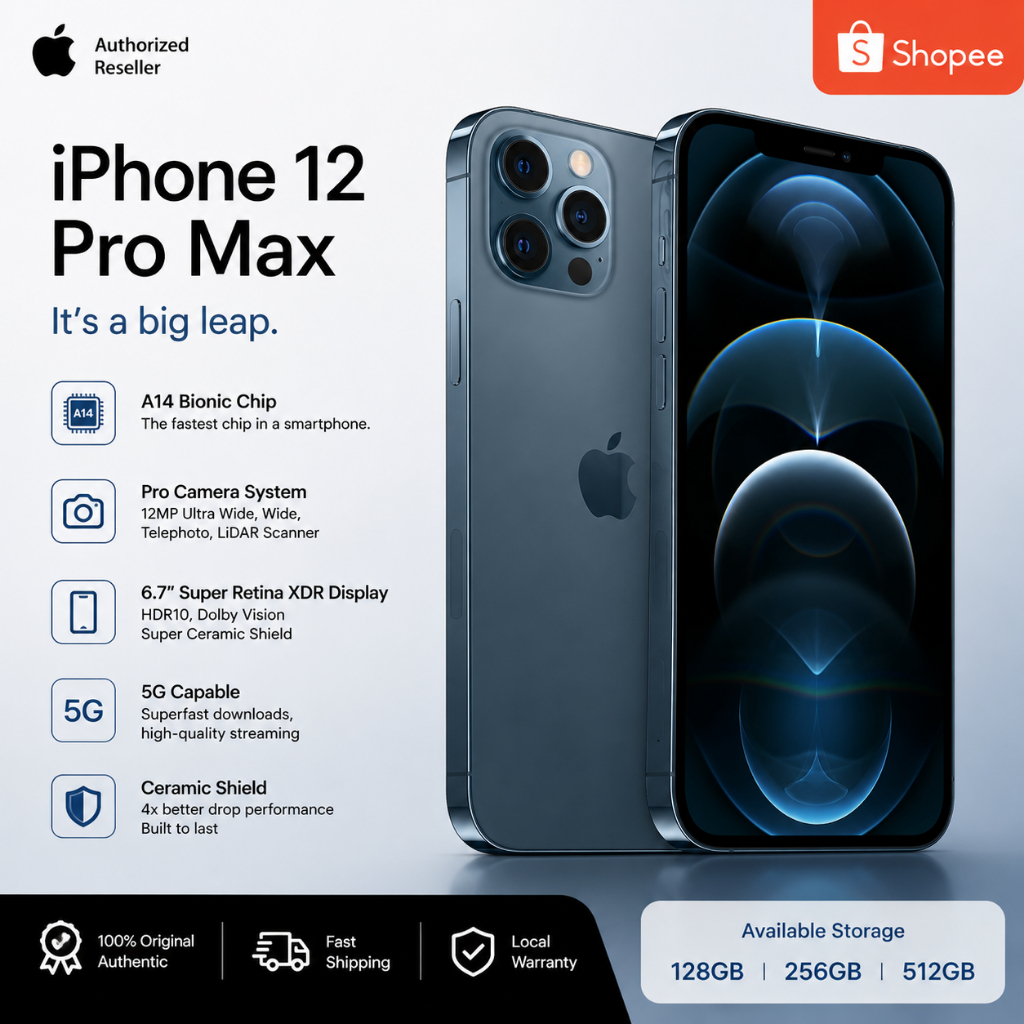 iPhone 12 Pro Max 128GB 256GB iBox Secondhand Normal Full set Original 100% ex internasional Apple