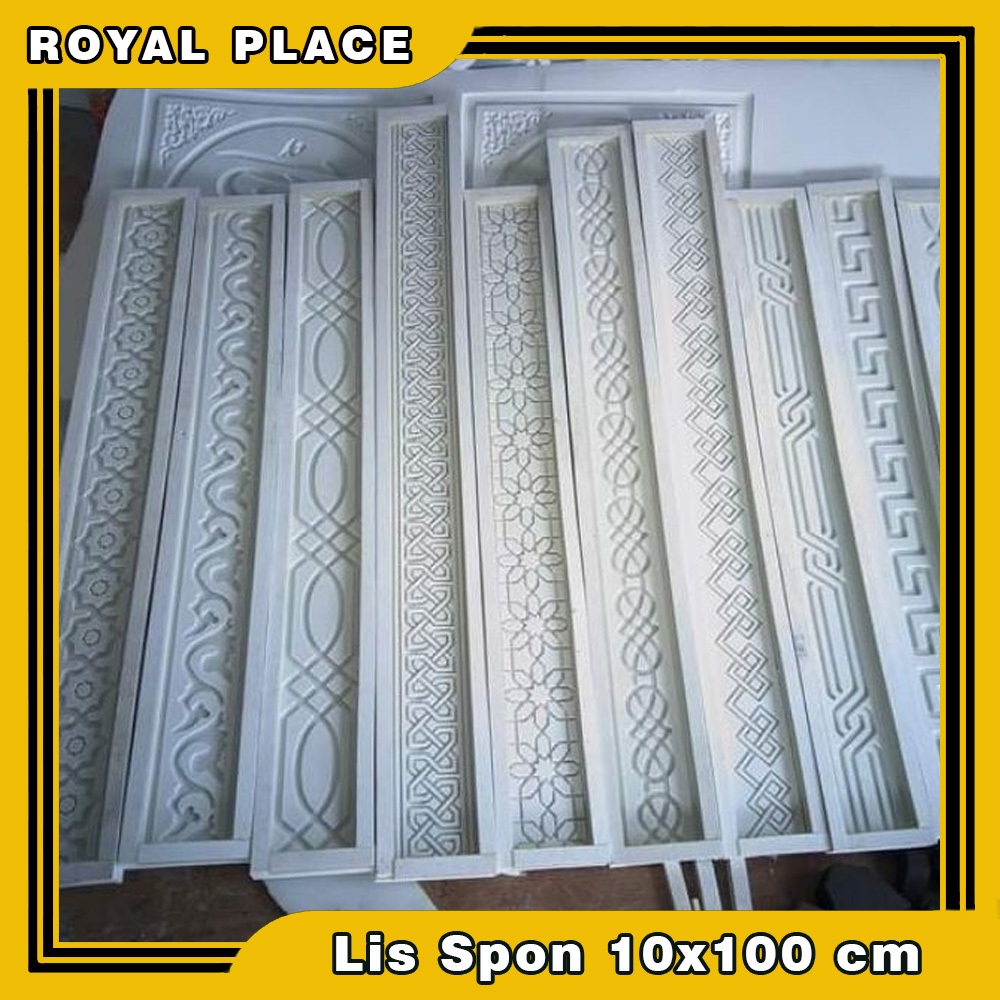 Cetakan lis gypsum / lis dinding / lis plafon gypsum / lis dinding bawah bisa REQUES motif dan ukura