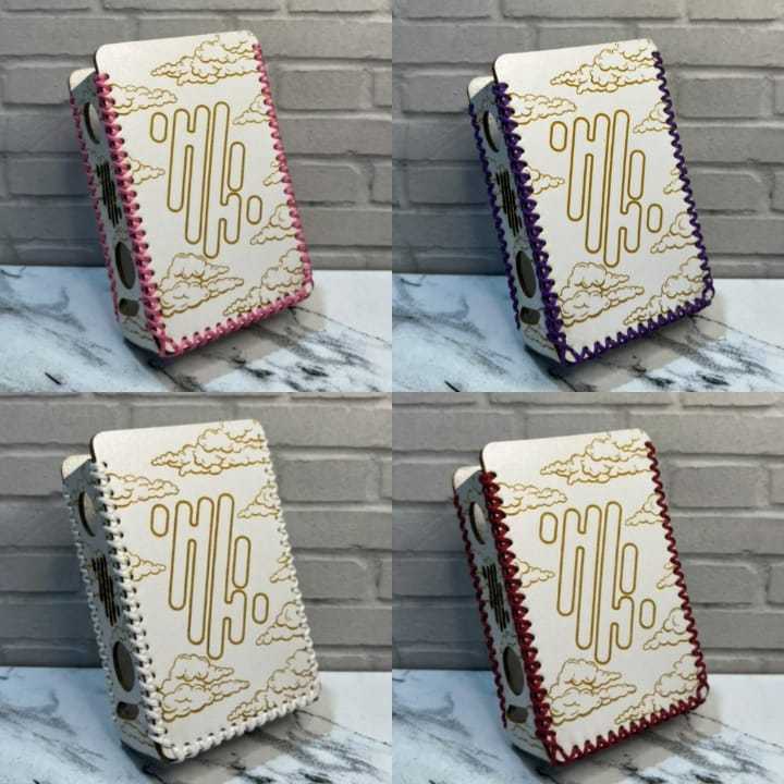 Cover Case R234 Sintetis Putih Bng Variasi Warna Cloud Pattern Logo