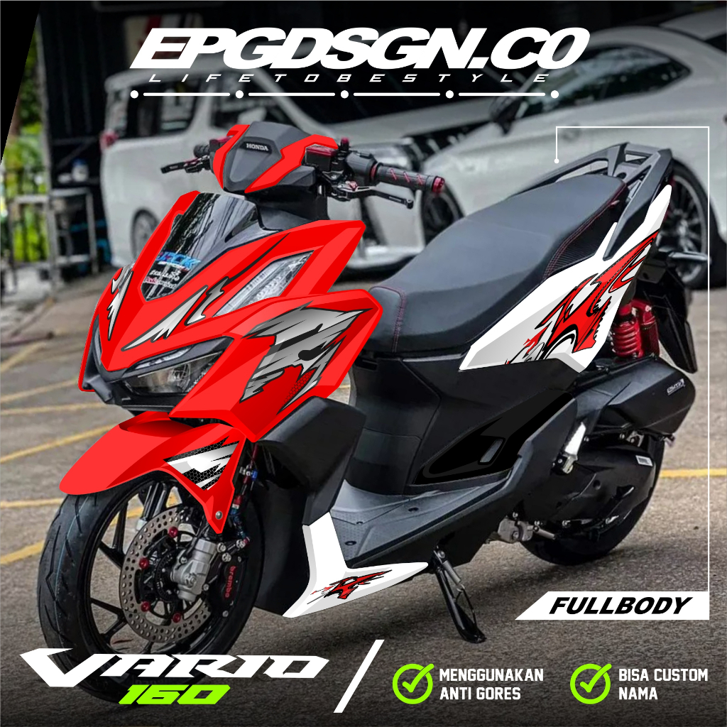 Decal Stiker Vario 160 New 2022 2023 2024 Fullbody Dekal Sticker Motor Honda Vario 160 New ABS CBS M