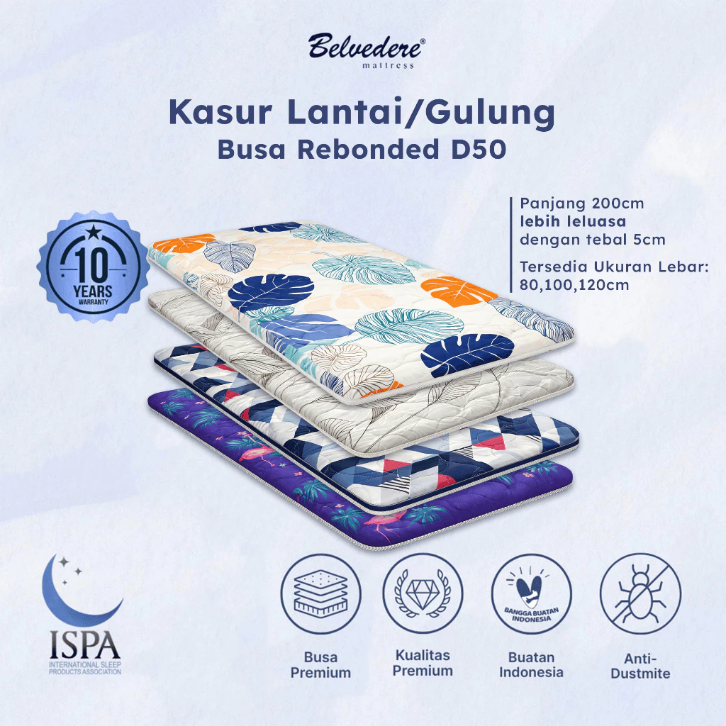 Travel Bed Rebonded / Kasur Lantai Rebonded Ortopedic