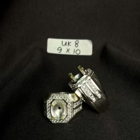 CINCIN EMBAN ALPAKA LAPIS PERAK