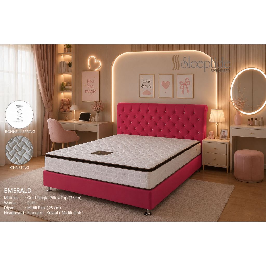 SLEEPTIDE springbed matras kasur gold single pillowtop