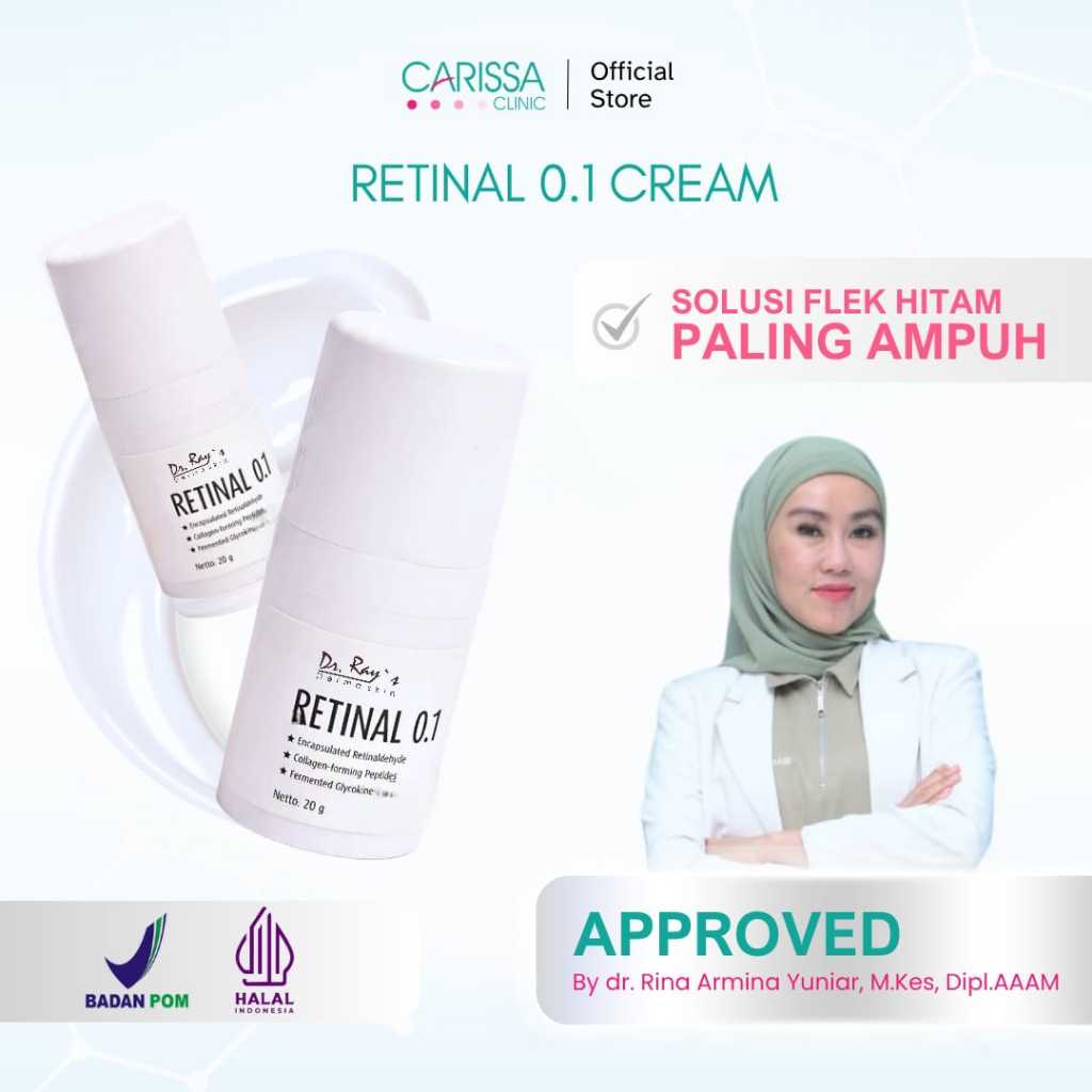 Krim Wajah Retinal 0.1 Memudarkan Tanda-Tanda Penuaan