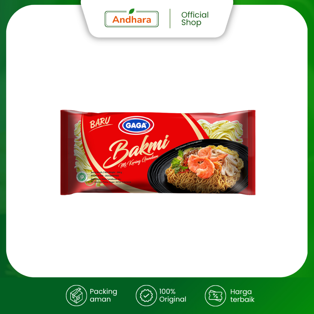 Gaga BAKMI Mie Kering Gandum 200gr