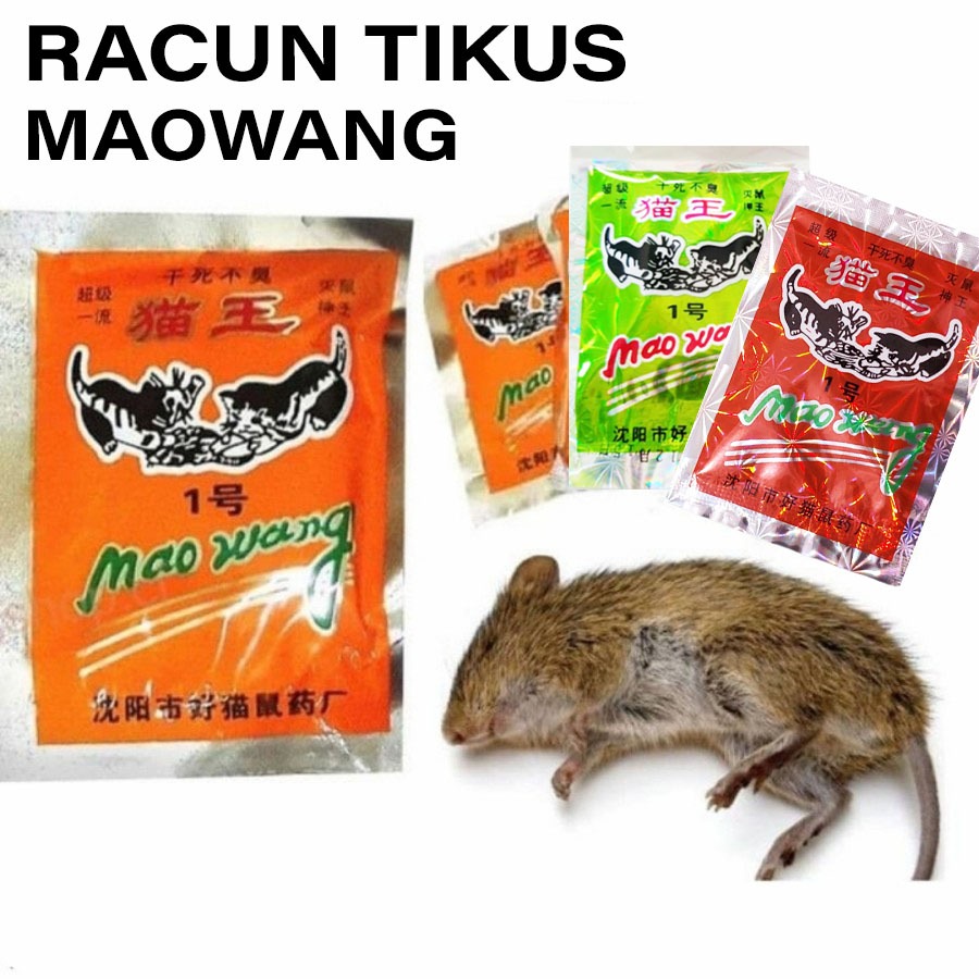 Hologram 100% - Racun Tikus Mao Wang / Pembasmi Tikus Racun Tikus Mao Wang Original