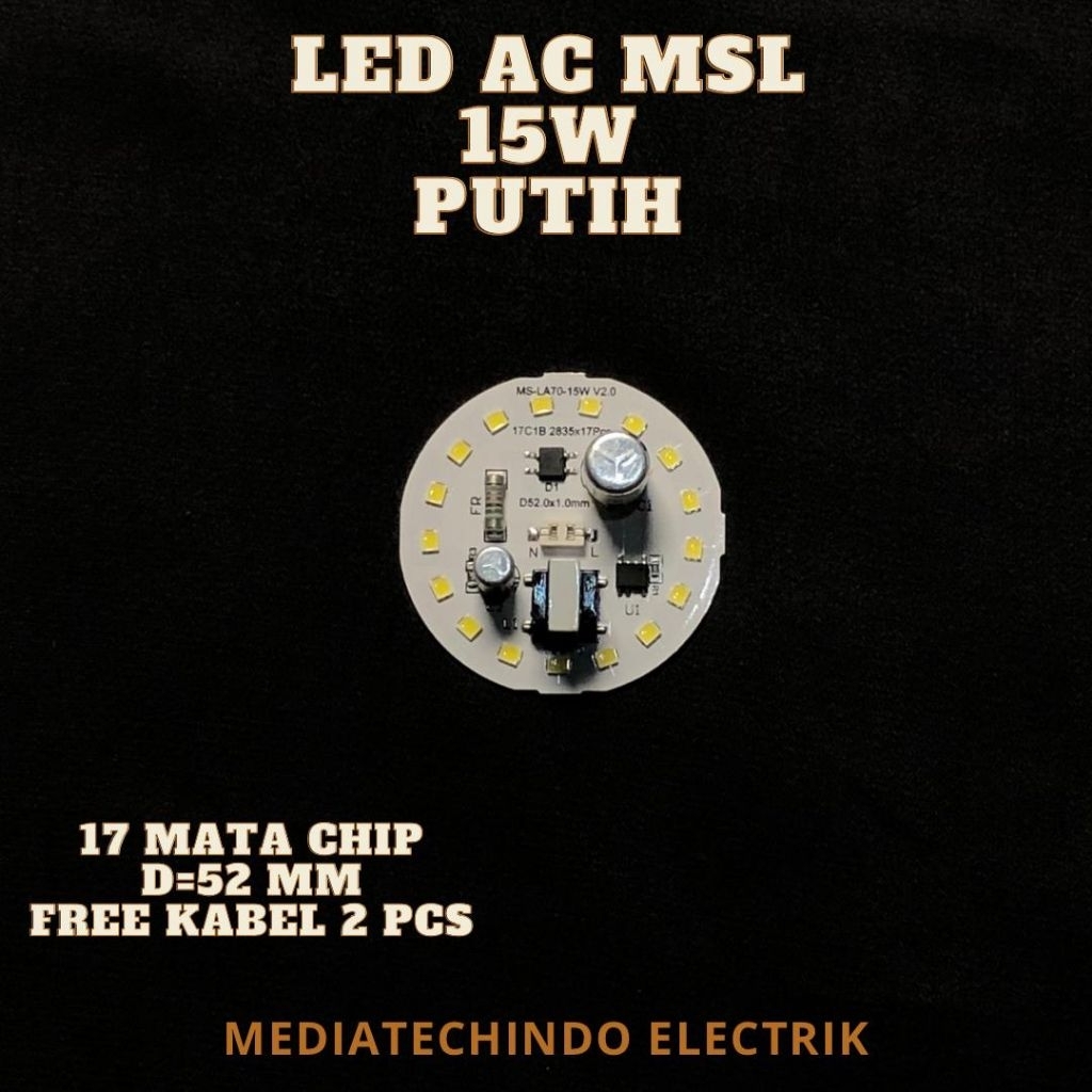 Mesin Lampu Pcba LED AC  MSL_15W. Modul led. LED AC. Pcb Aluminium.
