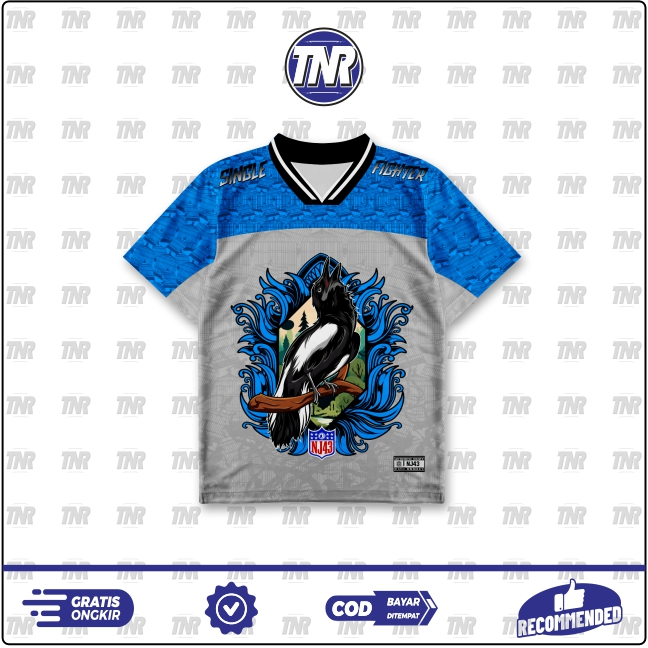 KAOS JERSEY BURUNG KACER - KACER MANIA - BAHAN DRY FIT TAMPILAN MEWAH DAN ELEGAN - KACER MANIA