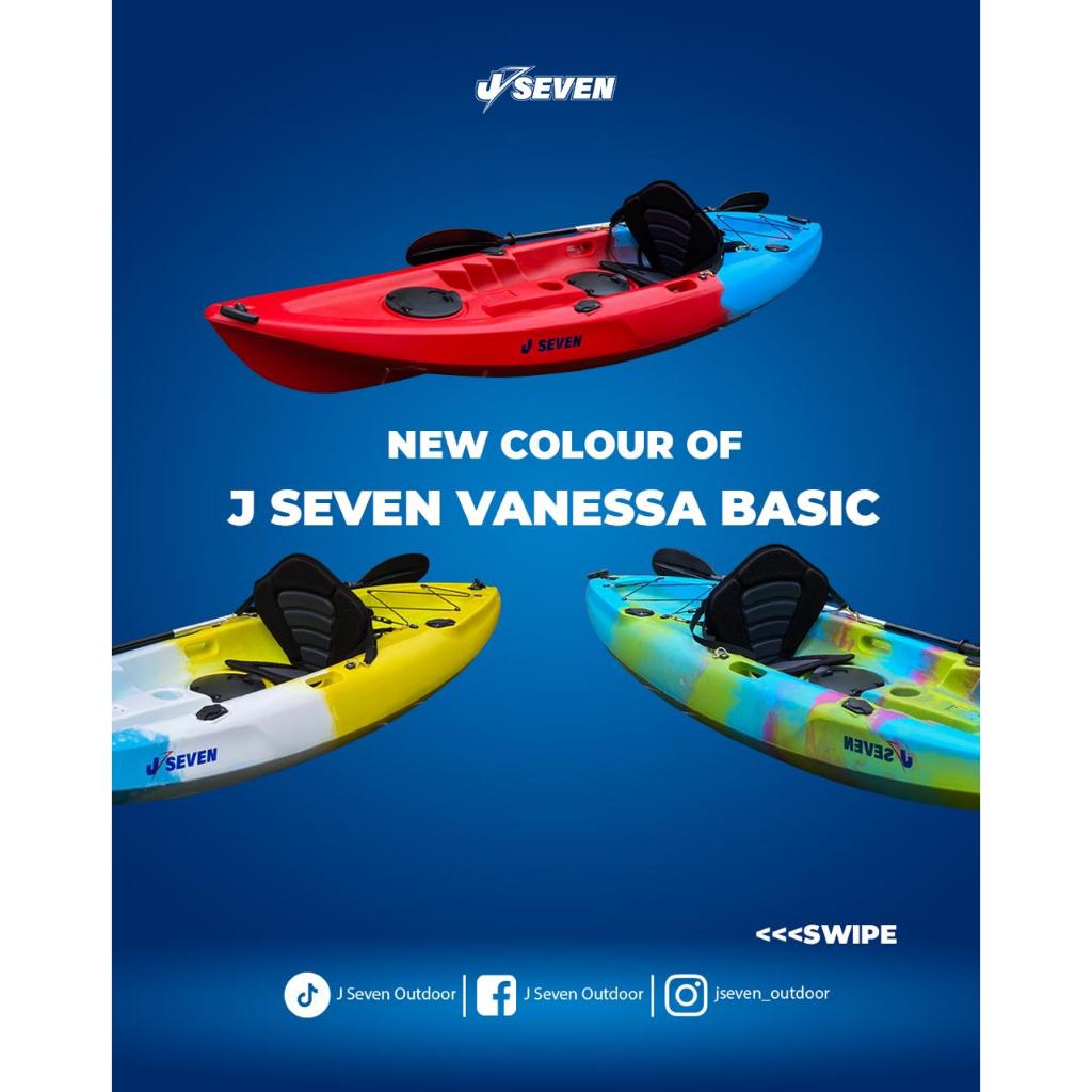 J Seven Vanessa Basic V2 - kayak rekreasi - kayak 1 orang - kayak mancing - kayak fishing - kayak da