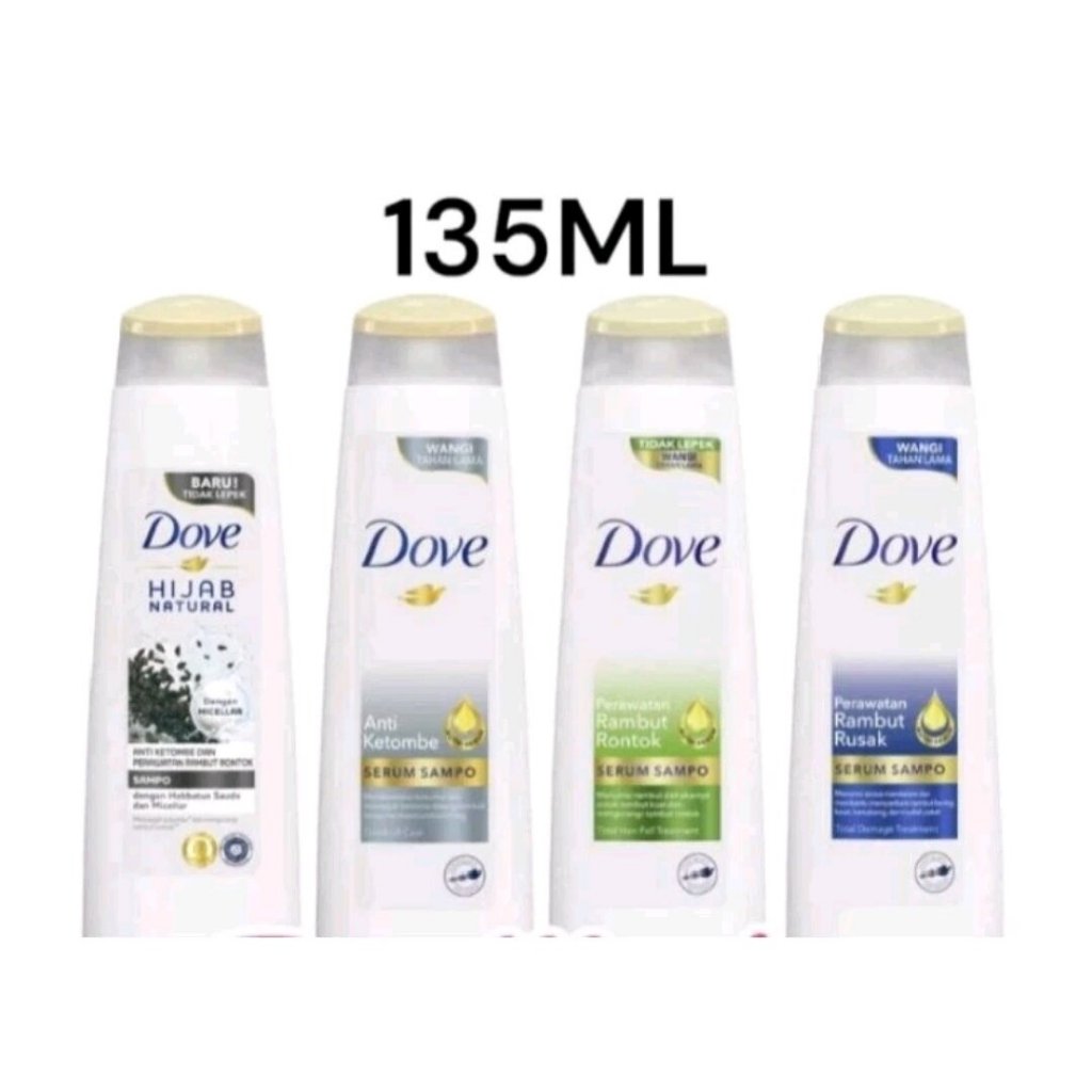 Shampoo Dove Hijab Anti Ketombe 135ml - Nutri Serum kemasan rejeck