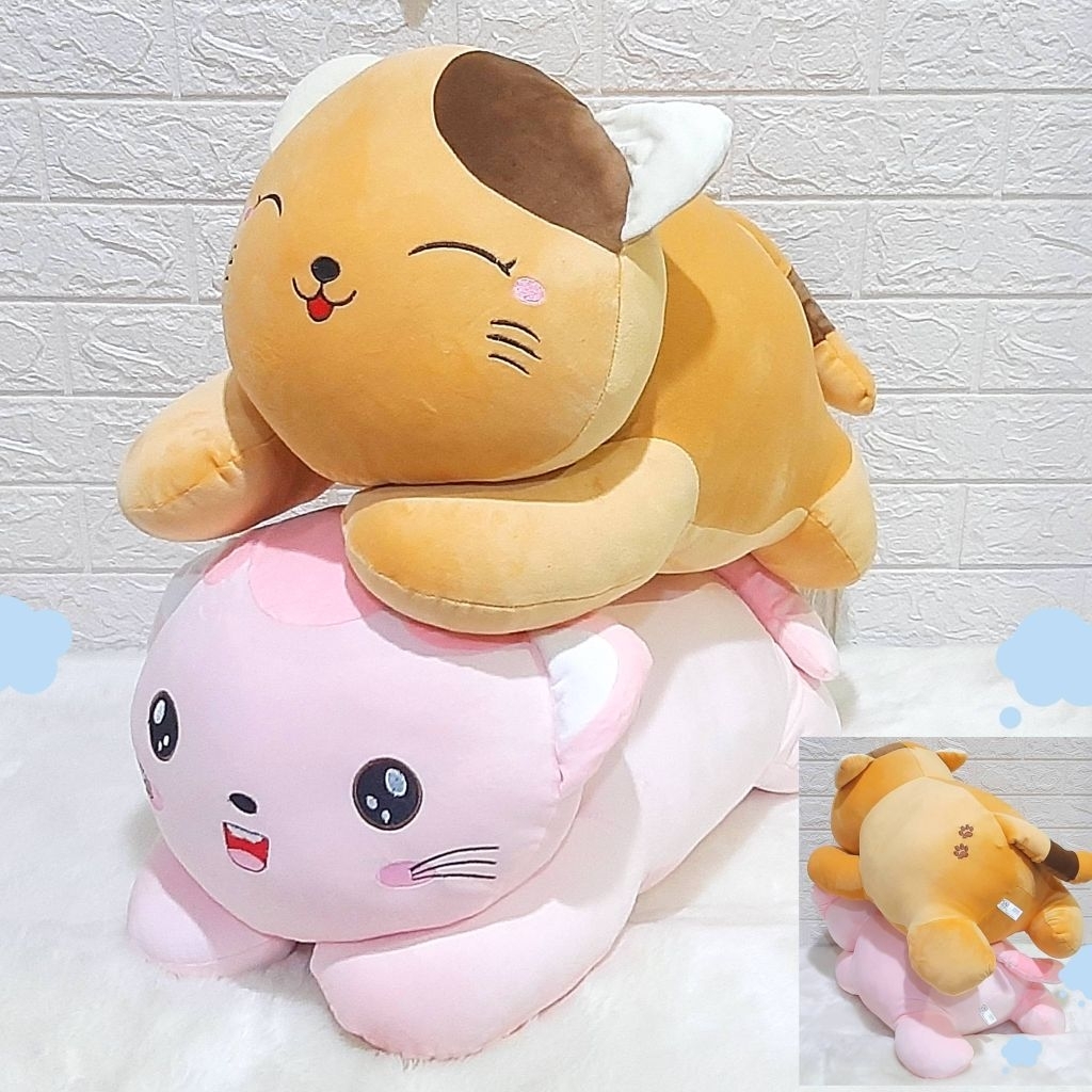 Boneka Animal Lying Cute Cat Telapak Boneka Kucing