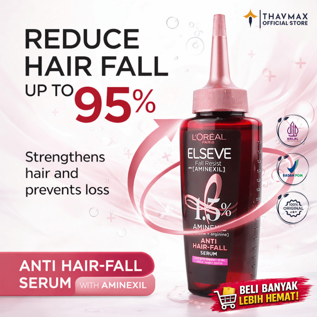 Loreal Elseve Fall Resist Aminexil Serum 102ML Perawatan rambut membantu mengurangi rambut rontok ak