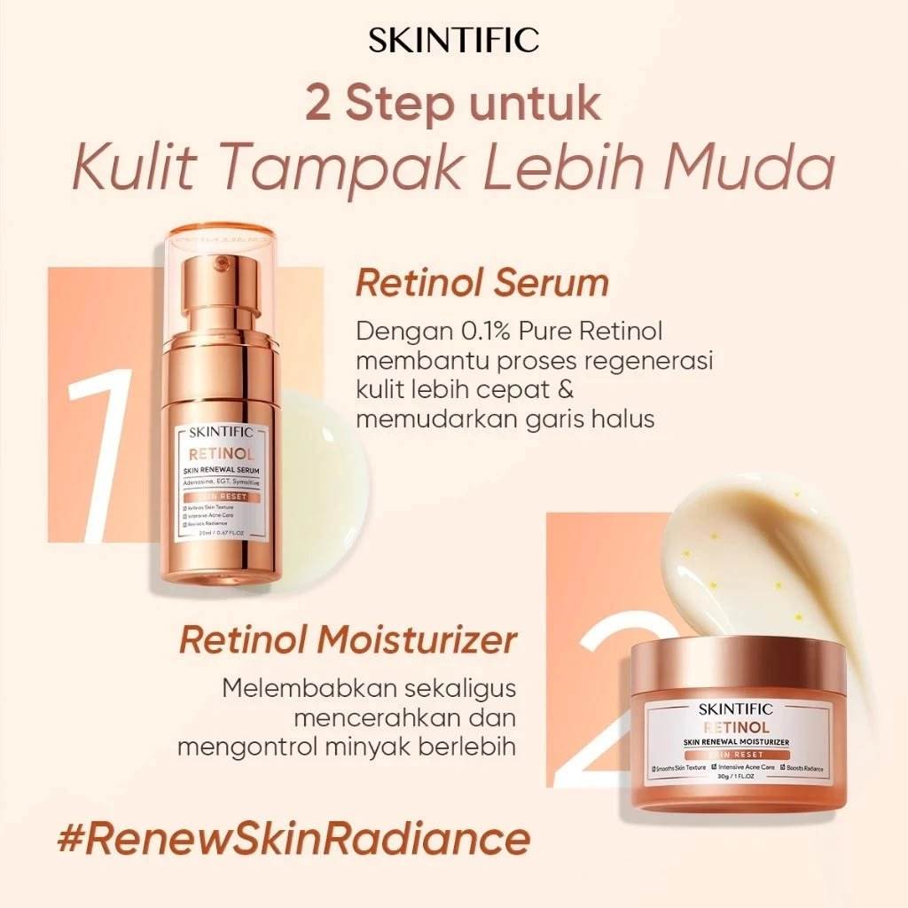Skintific Retinol Skin Renewal Serum - Moisturizer Retinol Skintific