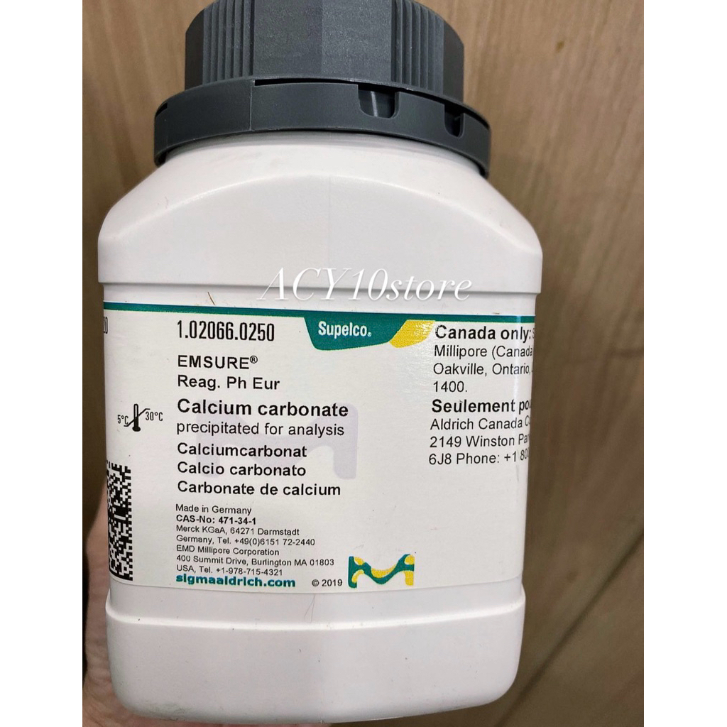 MERCK 1.02066.0250 Calcium carbonate 250g