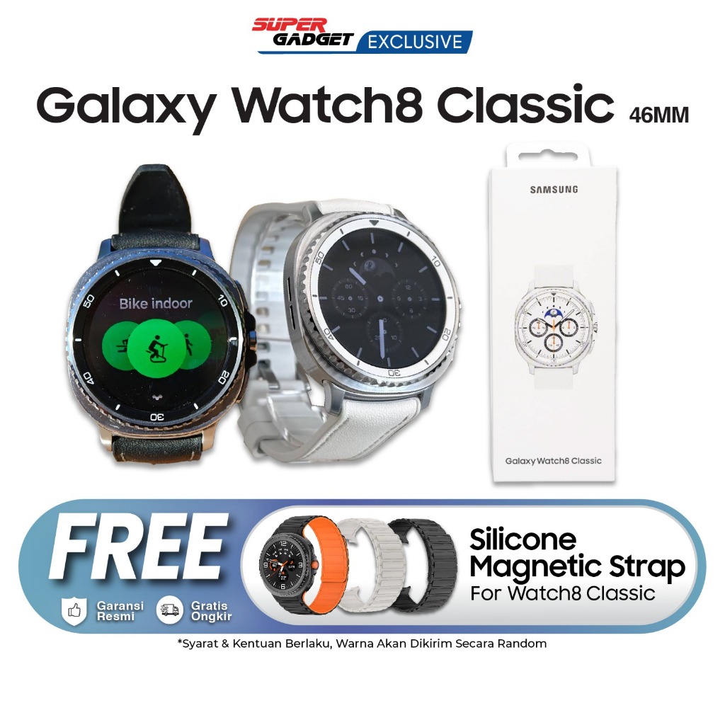 Samsung Galaxy Watch8 Watch 8 Classic 46mm Smartwatch Exynos W1000 Jam Tangan Digital