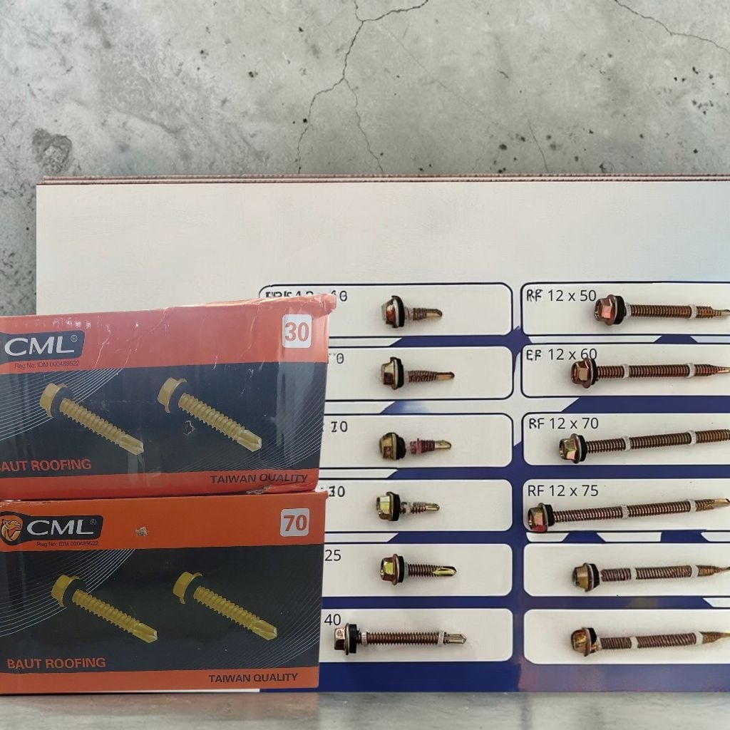skrup roofing skrup asbes skrup baja ringan 5 cm