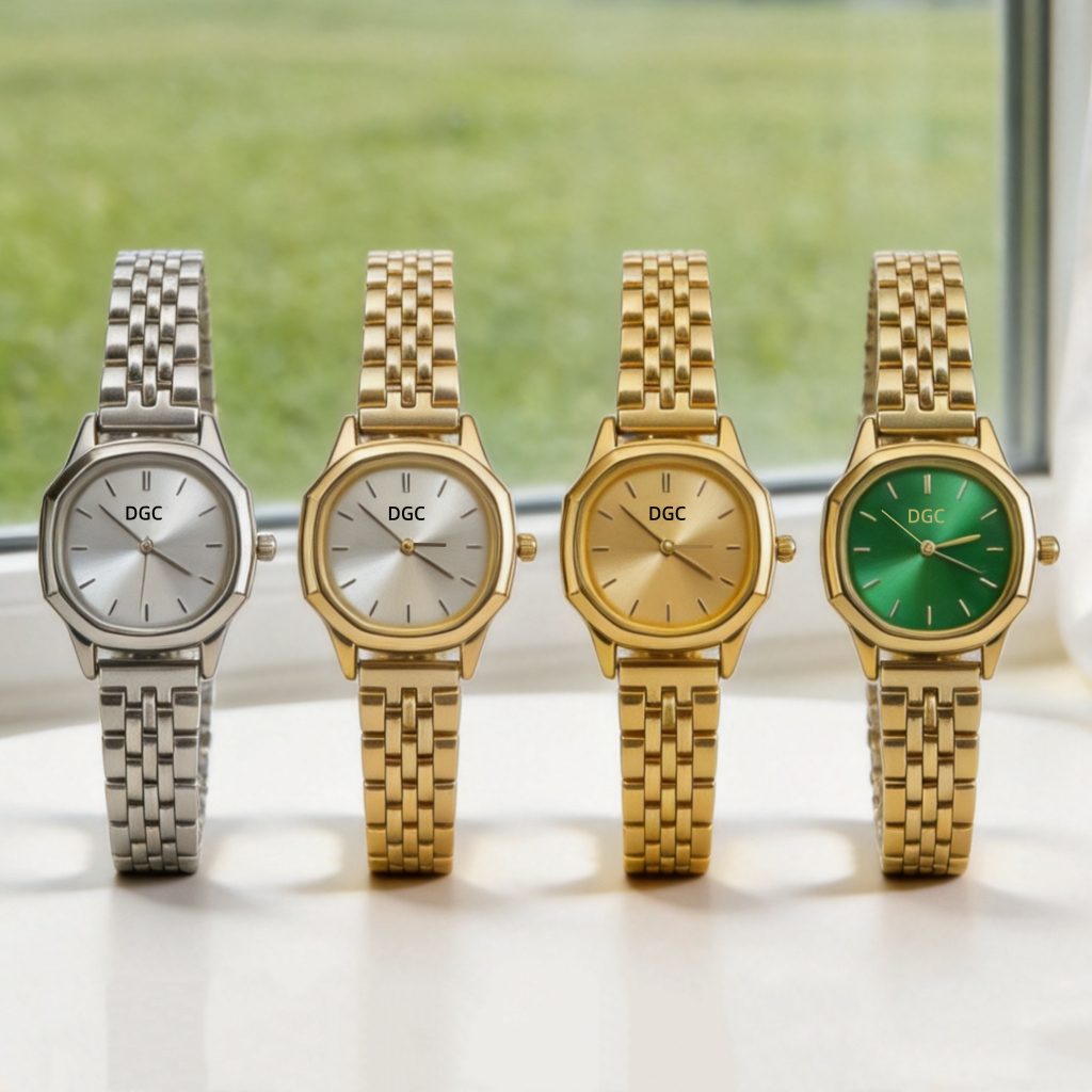 50664 Jam Tangan Wanita Kecil Simple Elegan Gaya Unik Classic Stainless Korea Retro Jam Tangan Cewek