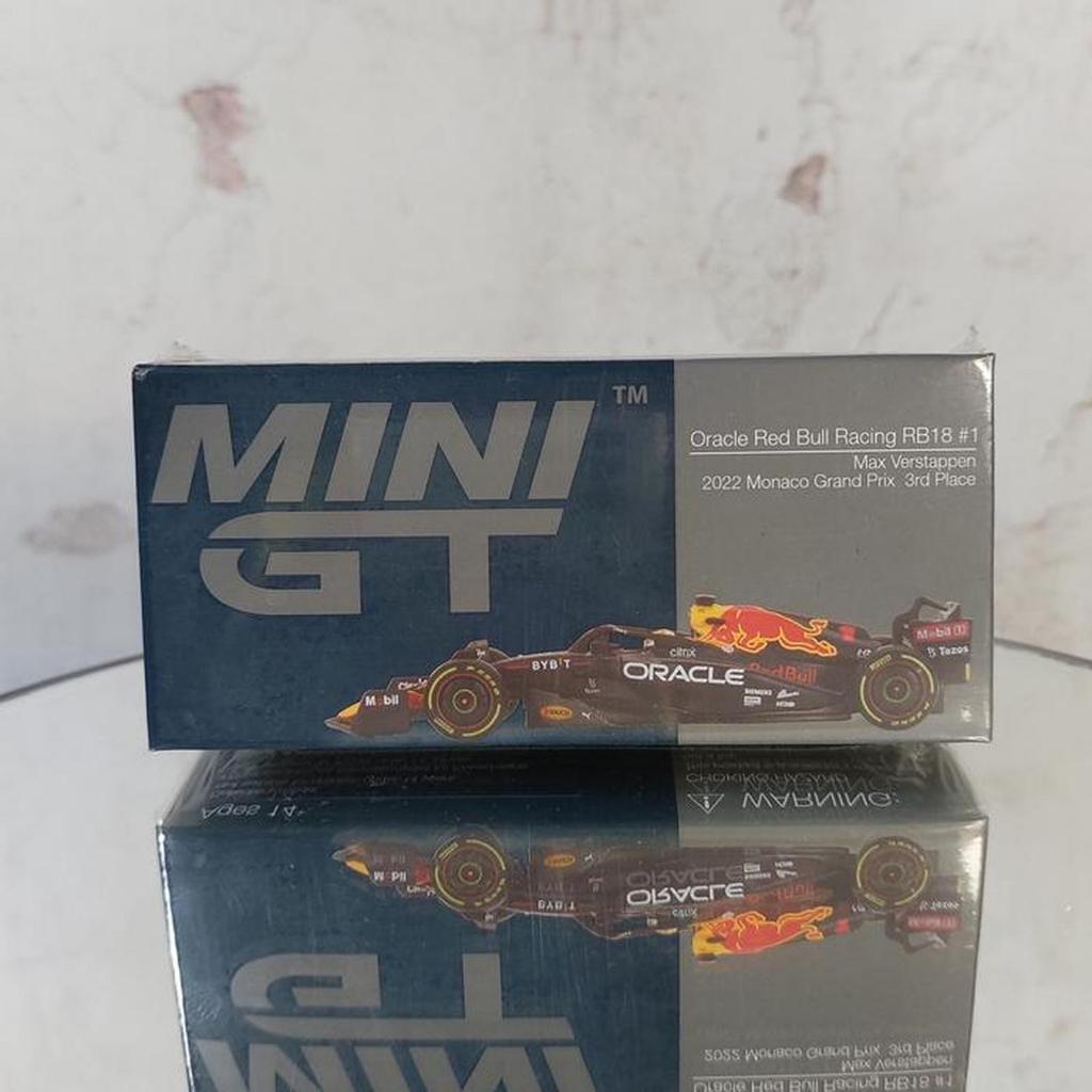 Mini GT 550 Oracle Red Bull Racing Max Verstappen 2022 Monaco Grand Prix 3rd Place