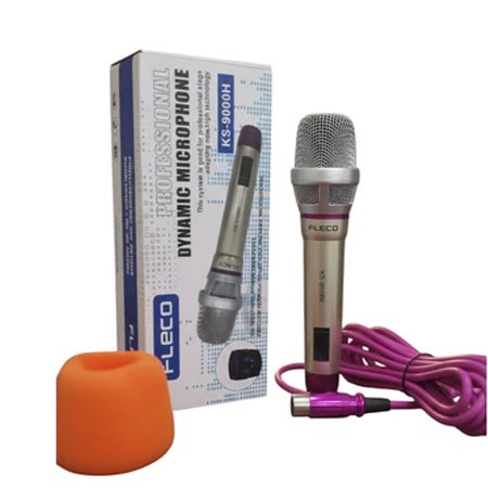 Professional Microphone Mic Fleco Kabel Super Tebal SUara Super Jernih dan stabil FLECO KS-9000H