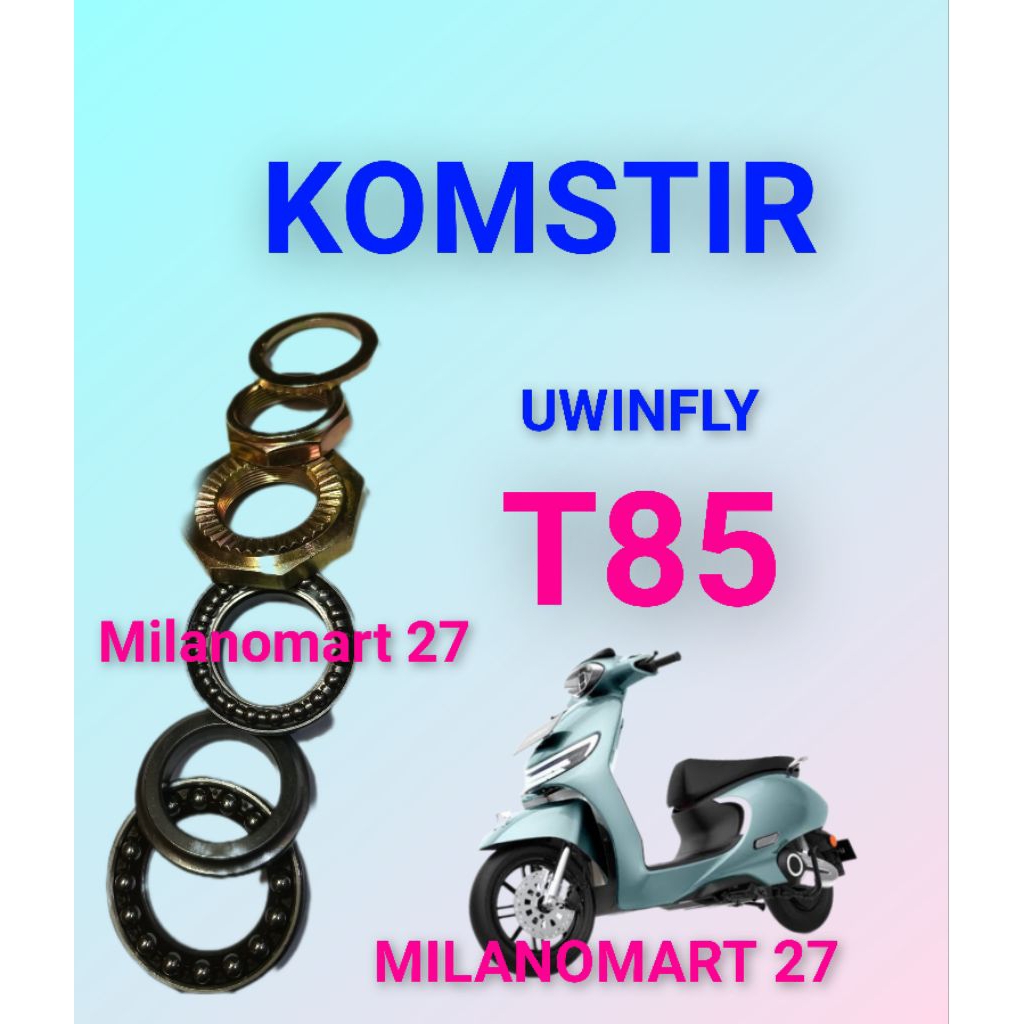 komstir motor listrik uwinfly T85 kones headset komfork sepeda listrik uwinfly t85