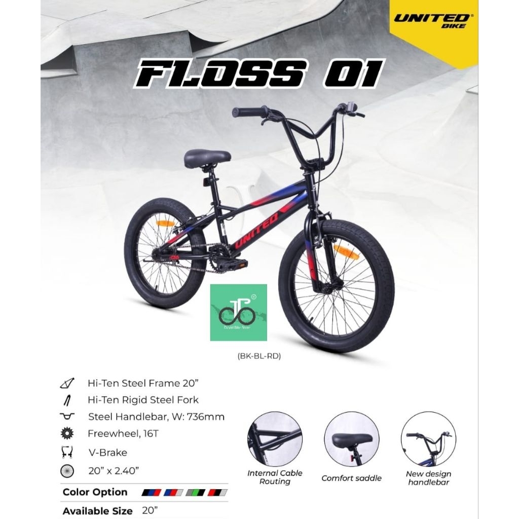 Sepeda BMX 20" United Floss 01 TERBARU 20