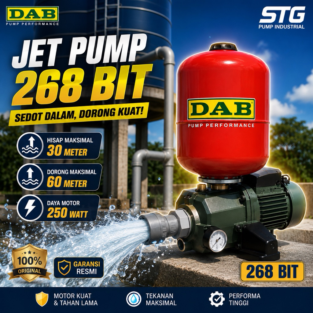 Pompa Air Jet Pump Otomatis DAB 255 Pompa Air Jet Pump DAB