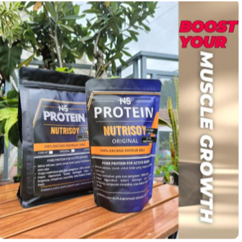 Susu Protein Kedelai Coklat 1KG Whey Protein 100% Penambah Masa Otot - Whey Protein Bubuk Kedelai Bu