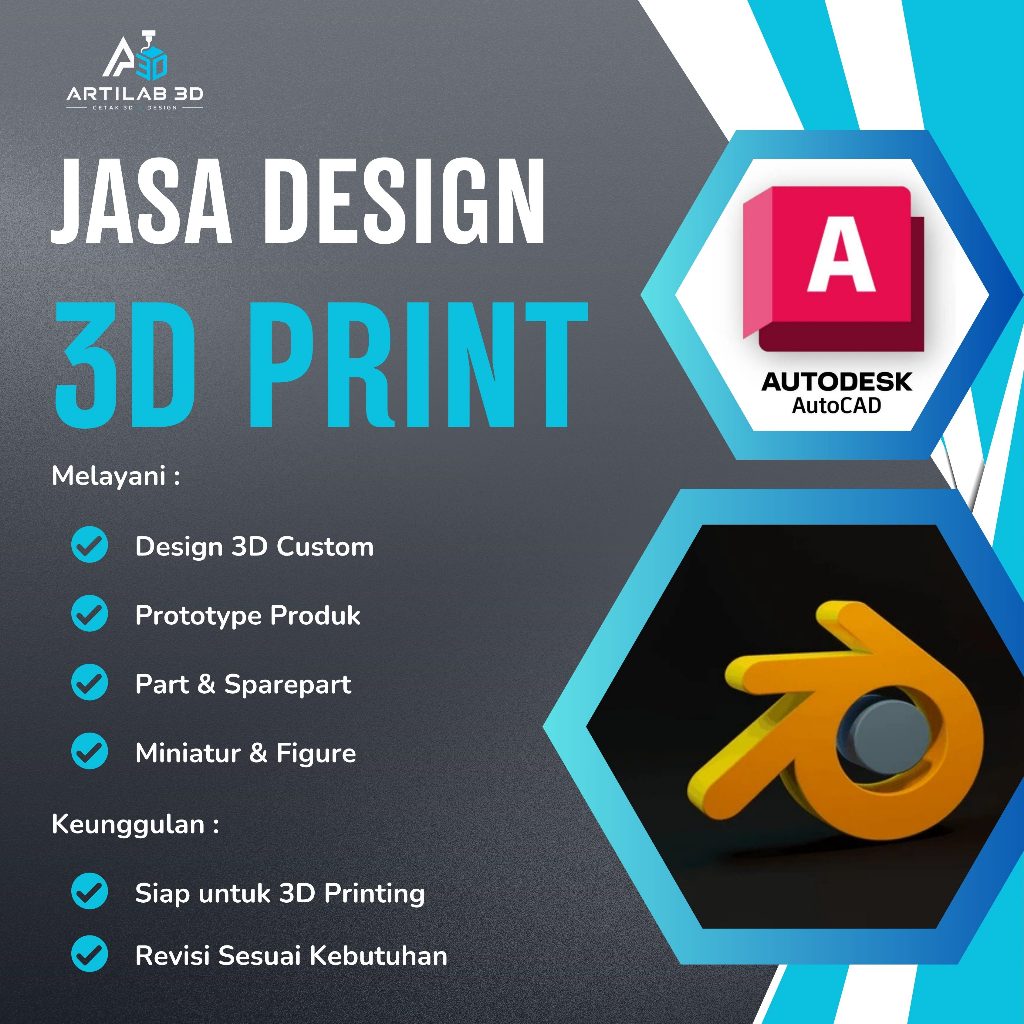 Jasa Design 3D PRINTER I File STL / OBJ/ 3MF
