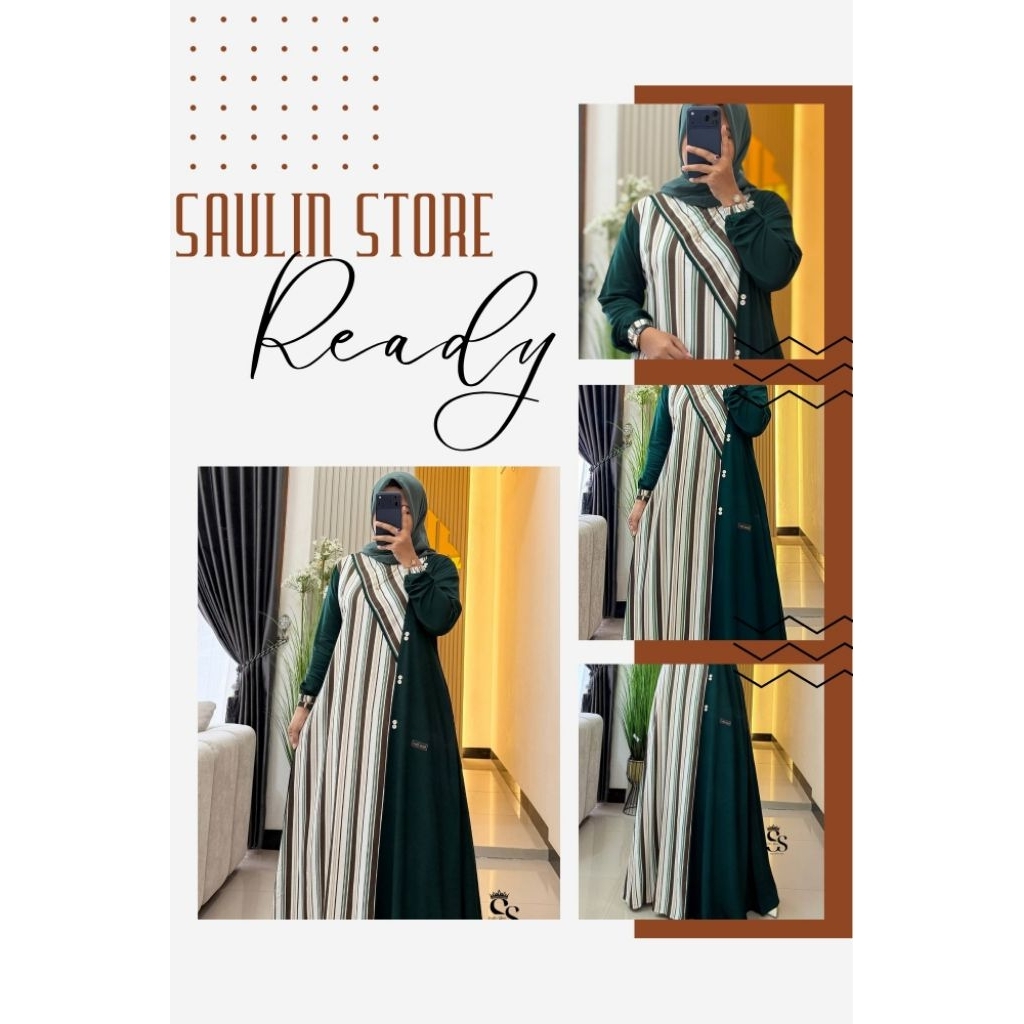 SAULIN STORE GAMIS TWILL TERBARU COTTON DAIHITTO EMERALD