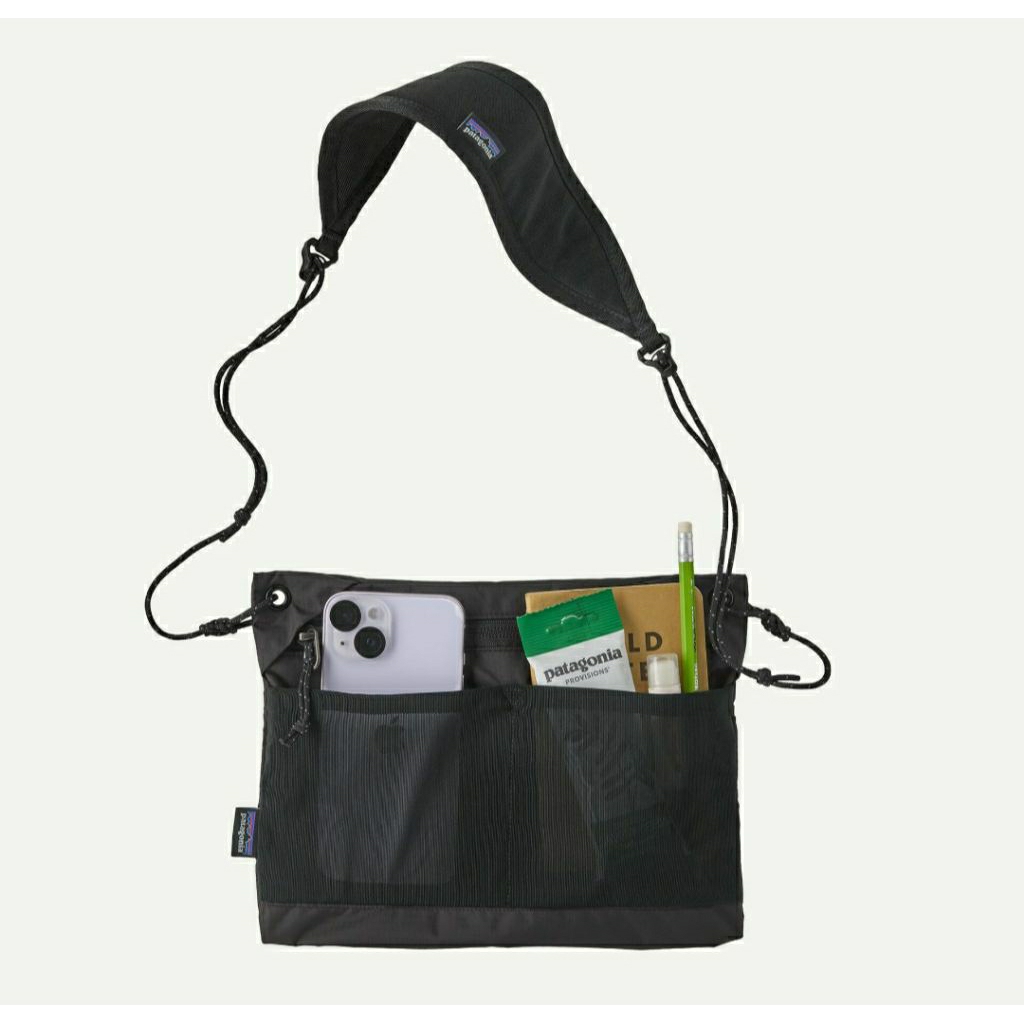PATAGONIA TERRAVIA SACOCHE BAG 3L BLACK TAS SELEMPANG TAS TRAVELING HIKING TREKKING ORIGINAL