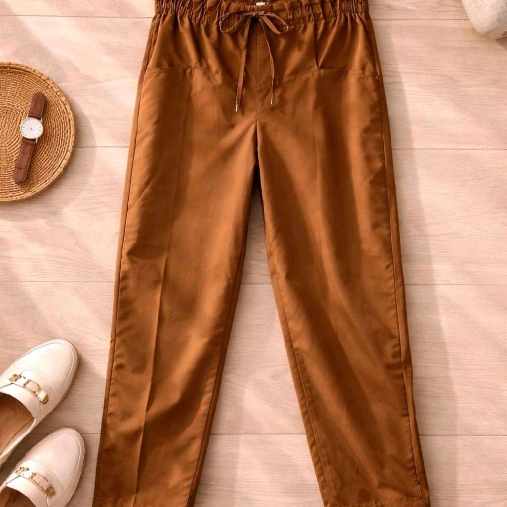 Celana Pemda Wanita Hamil/ Celana Hamil/ Pemda Hamil/ PNS Coklat Tua Hamil