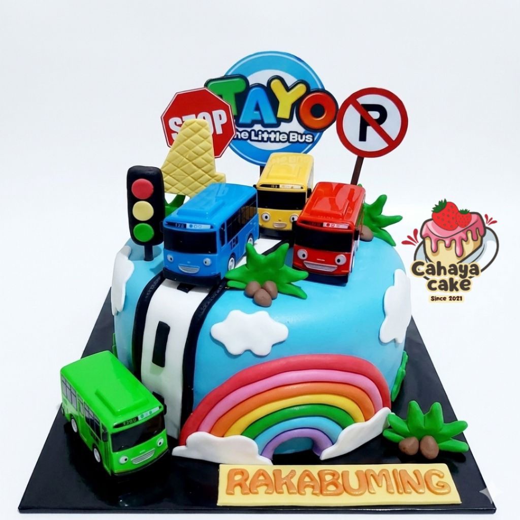 Tayo Cake / Buss Tayo Cake / Kue Ulang Tahun Tayo / Kue Ultah Buss Tayo