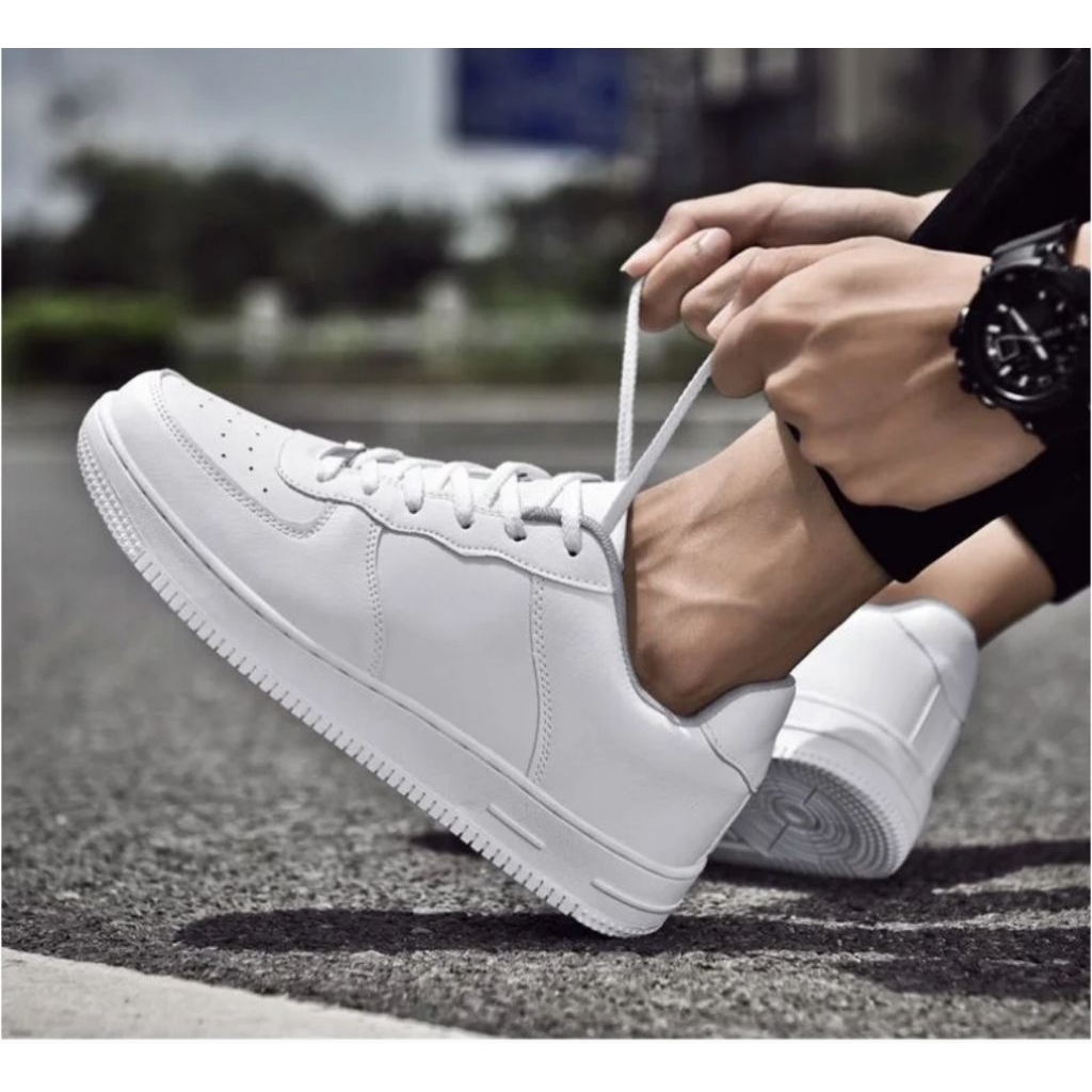joelkojo - Sepatu Sneakers Pria Wanita Kekinian Sepatu Cewek Cowok Terbaru Shoes Sport Putih Sepatu 