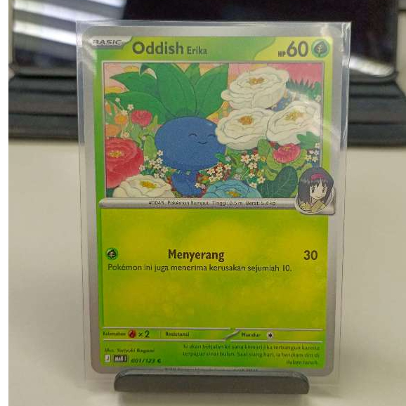 POKEMON TCG ODDISH ERIKA MA4 001/123