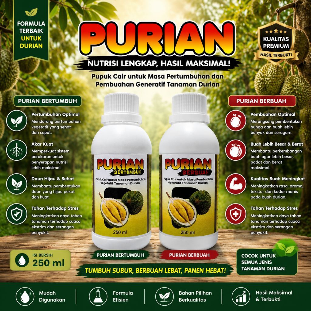 Pupuk durian cepat berbuah / pupuk durian / boster durian cepat berbuah / pupuk durian pertumbuhan