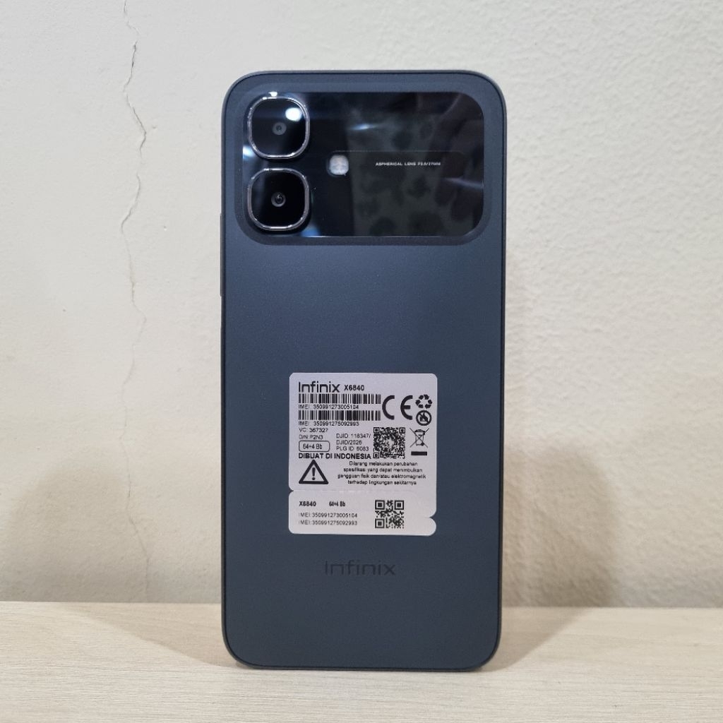 Handphone Infinix Smart 20 Ram 4 64GB (Batangan, Tanpa Charger)